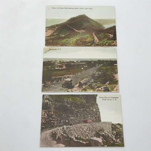 Lot of 10 antique post cards with Cape Peninsula scenes - Chapmans Peak, Cape Point, Camps Bay