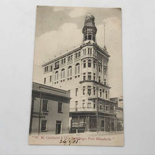 Lot of 8 antique post cards with Port Elizabeth buildings - all over 100 years old