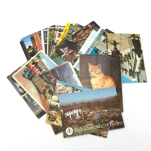 Lot of more than 50 vintage and antique post cards - used and unused