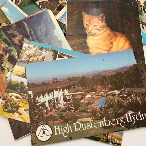Lot of more than 50 vintage and antique post cards - used and unused