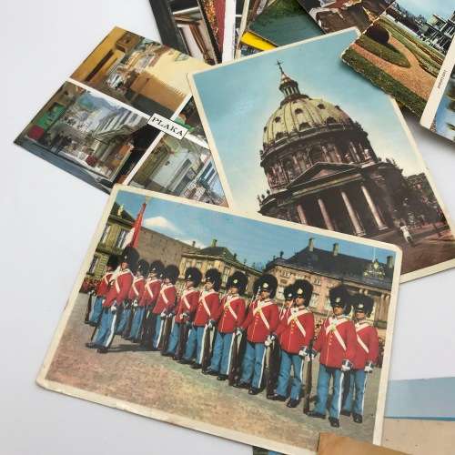 Lot of more than 50 vintage and antique post cards - used and unused