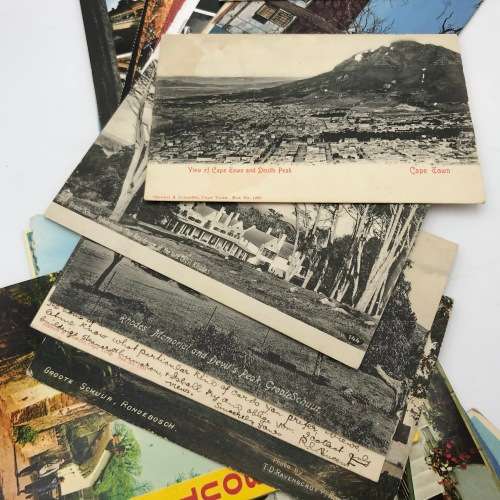 Lot of more than 50 vintage and antique post cards - used and unused