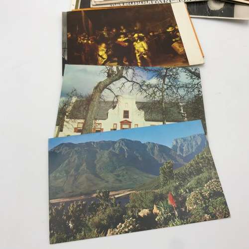 Lot of 60 vintage and antique post cards - used and unused