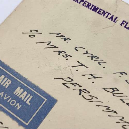 Southern Rhodesia 1931 Christmas Flight cover with Experimental Flight rubber stamp