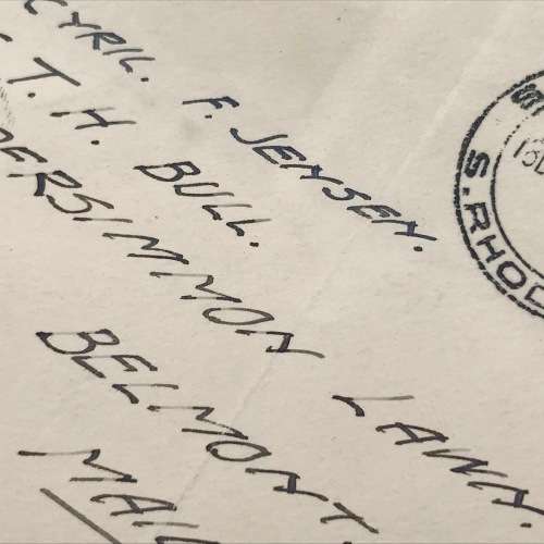 Southern Rhodesia 1931 Christmas Flight cover with Experimental Flight rubber stamp