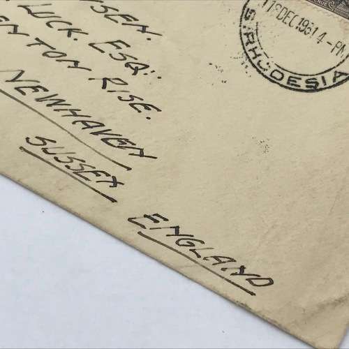Southern Rhodesia 1931 Experimental Flight from Salisbury, Southern Rhodesia via Johannesburg
