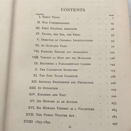 The Life of Sir Howard Vincent by S.H. Jeyes - 1912 edition