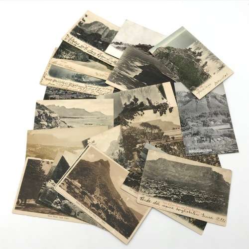 Lot of 23 vintage and antique Cape Town area post cards