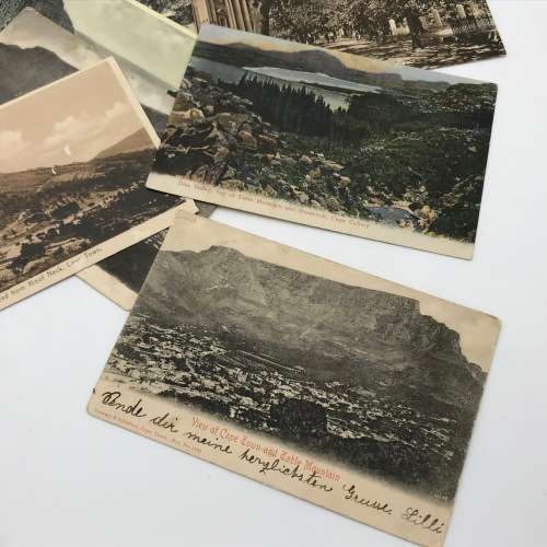 Lot of 23 vintage and antique Cape Town area post cards
