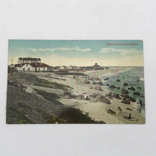 Lot of 14 antique post cards of Muizenburg beach and scenes
