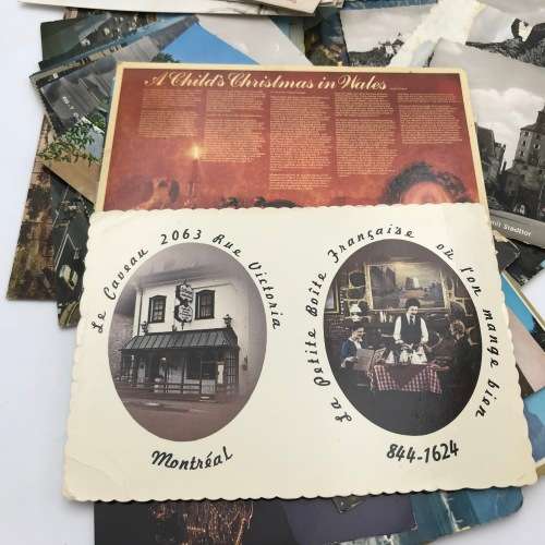 Lot of 60 vintage/antique post cards - used and unused