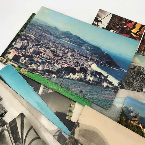 Lot of 60 vintage/antique post cards - used and unused