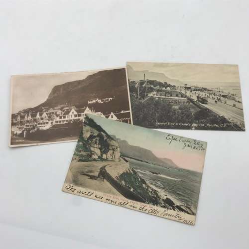 Lot of 11 vintage and antique post cards of Cape Town area
