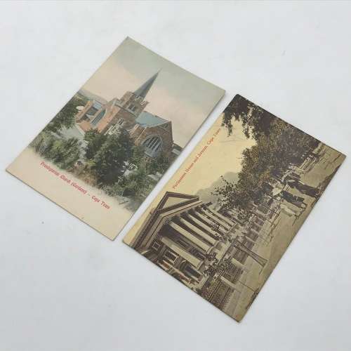 Lot of 10 antique post cards with Cape Town buildings