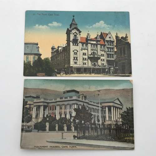 Lot of 10 antique post cards with Cape Town buildings