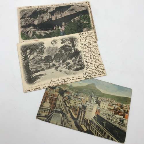 Lot of 20 antique post cards with Cape Town scenes - used and unused