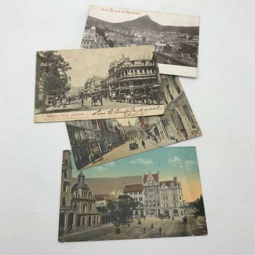 Lot of 20 antique post cards with Cape Town scenes - used and unused
