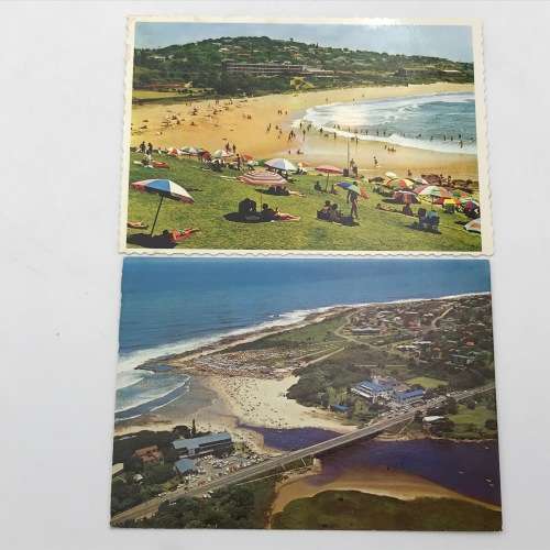Lot of 8 vintage post cards with South African beaches