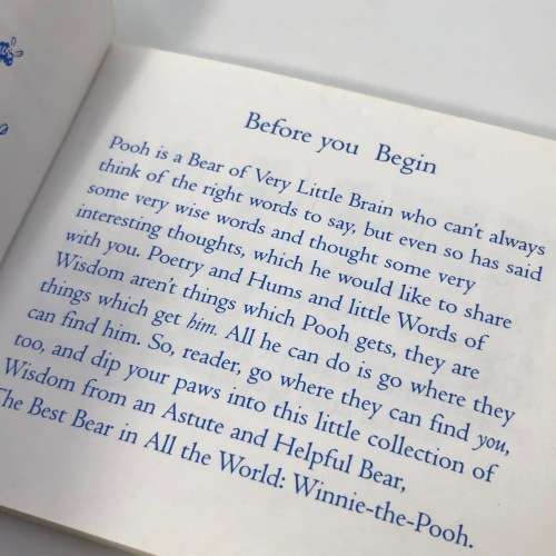 Winnie the Pooh`s Little book of wisdom