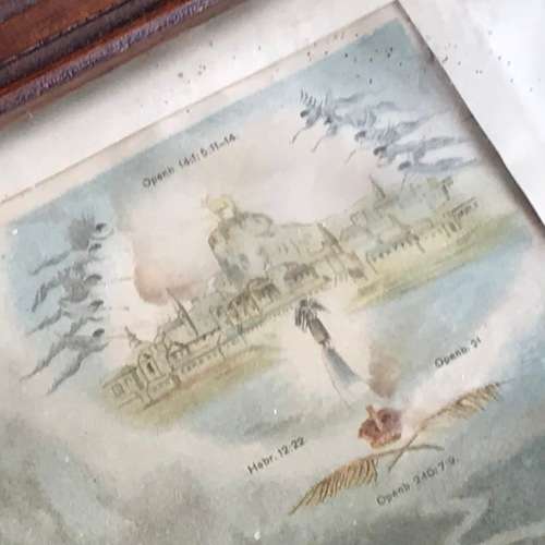 Vintage De Breede en de Smalle weg picture - frame 55,5 x 59,5cm and print 77,5 x 47cm