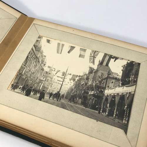 Photograph book with early 1900`s pictures - some Boer War, Coronation of Edward 7, Cape Town scenes