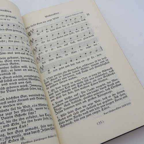 1951 German hymn book - In original case and excellent condition