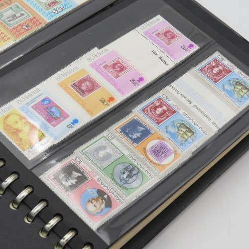Sir Rowland Hill collection of mint stamps in special album - More than 430 mint stamps