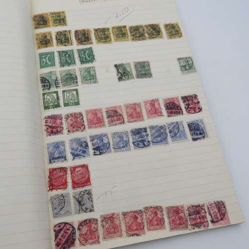 Germany Deutsches Reich book with over 550 stamps