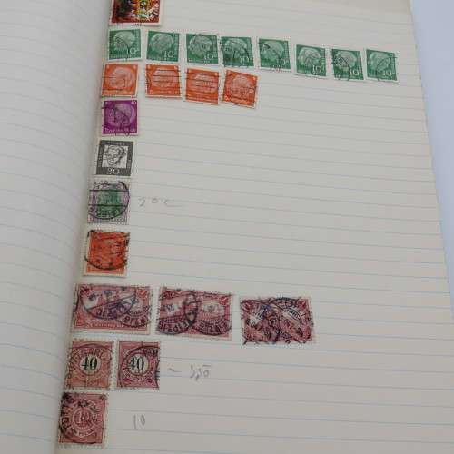 Germany Deutsches Reich book with over 550 stamps
