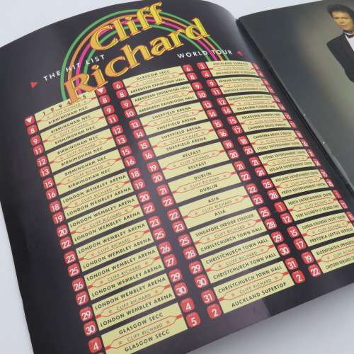 Cliff Richards The Hit List tour - Saturday 15 April 1995 extra event Kingsmead Durban