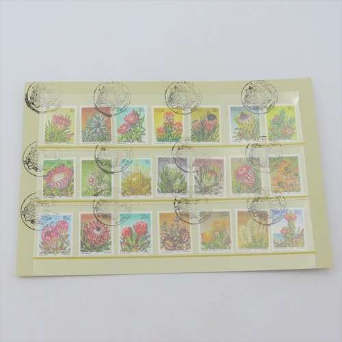 South Africa 1977 Protea 3rd definitive series full set cancelled Kirstenbosch