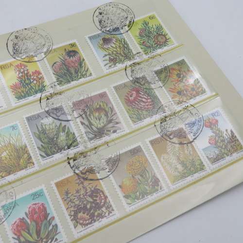South Africa 1977 Protea 3rd definitive series full set cancelled Kirstenbosch