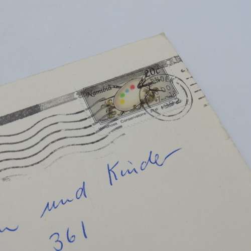 South West Africa 1966 Vedder first day cover with 1992 Namibia stamp used and cancelled Windhoek