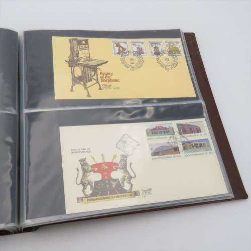 60 Page First day cover album with 46 Bophuthatswana  items
