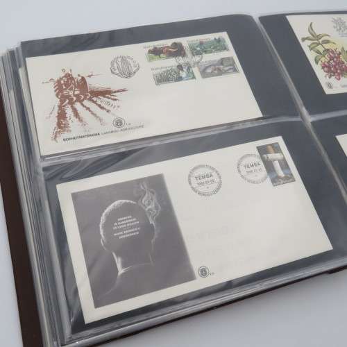 60 Page First day cover album with 46 Bophuthatswana  items