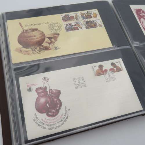 60 Page First day cover album with 46 Bophuthatswana  items