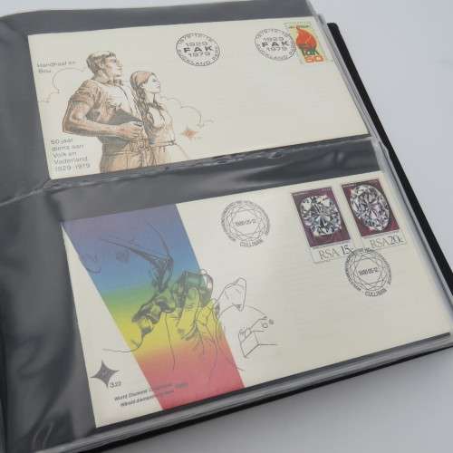 First day cover album with about 120 FDC`s