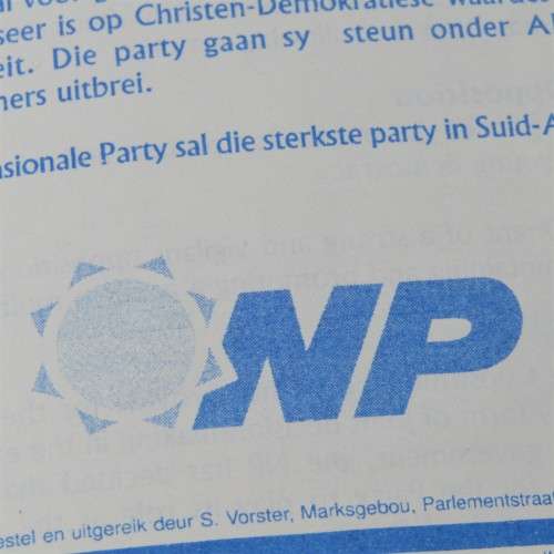 1996 National Party pamphlet - why the National Party withdrew from the GNU