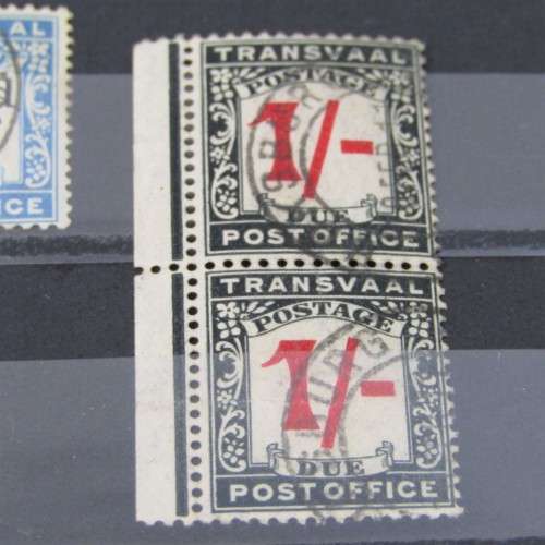 Postage due set used - SACC 1 to SACC 7 - with extras and 1 shilling pair