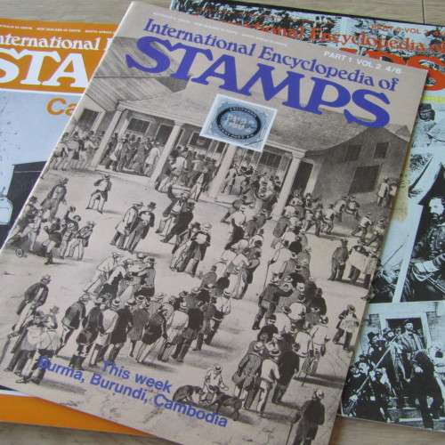 Encyclopedia of stamps set - Complete A-Z of stamps - 52 Booklets