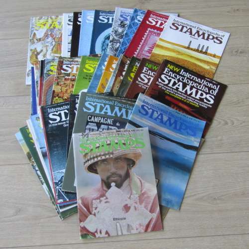 Encyclopedia of stamps set - Complete A-Z of stamps - 52 Booklets