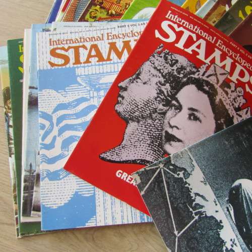 Encyclopedia of stamps set - Complete A-Z of stamps - 52 Booklets