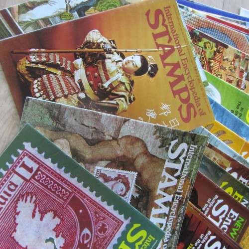 Encyclopedia of stamps set - Complete A-Z of stamps - 52 Booklets