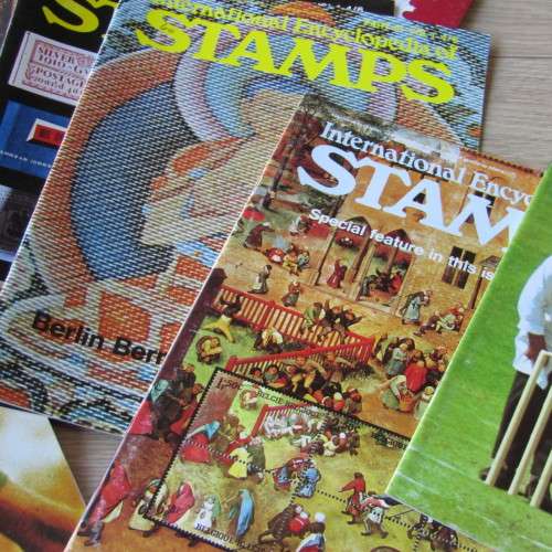 Encyclopedia of stamps set - Complete A-Z of stamps - 52 Booklets