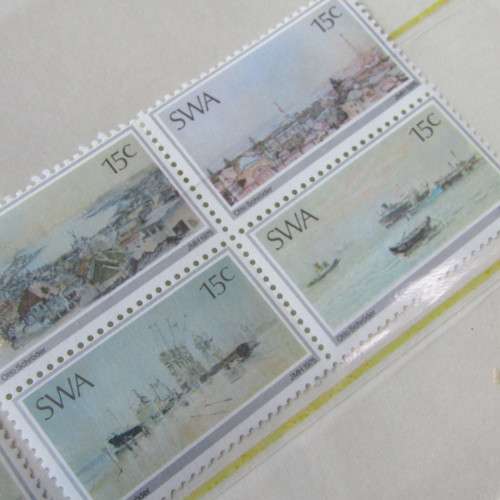 Lot of 116 South West Africa mint stamps in folders
