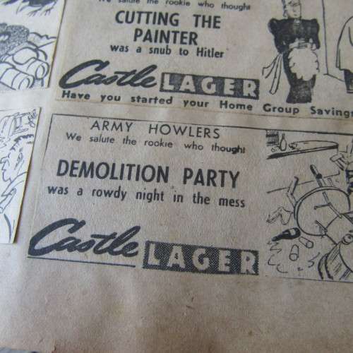Scrapbook with large variety of WW2 period comic strips