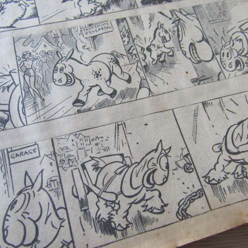 Scrapbook with large variety of WW2 period comic strips