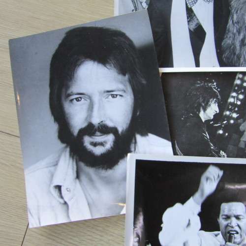 Lot of 10 vintage photos of singers and rock stars