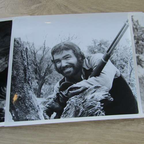 Lot of 12 vintage photos of Paul Newman, Charles Bronson and Burt Reynolds - promotional material