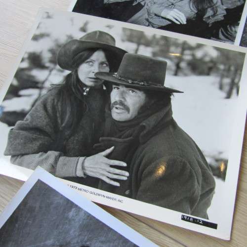 Lot of 12 vintage photos of Paul Newman, Charles Bronson and Burt Reynolds - promotional material